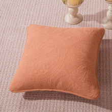 Load image into Gallery viewer, Tache Cotton Stone Washed Rustic Orange Medallion Tuscany Sunrise Cushion Covers / Euro Sham (JHW-595)