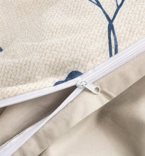 Load image into Gallery viewer, Tache Poplin Cotton Elegant Leaf Vine Cream Beige Duvet Cover (JHW-842)