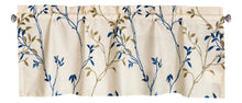Load image into Gallery viewer, Tache Poplin Cotton Elegant Leaf Vine Cream Beige Window Treatment Valance (JHW-842)