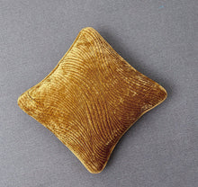 Load image into Gallery viewer, Tache Velvet Dreams Melted Gold Plush Waves Cushion Covers / Euro Sham (JHW-852Y)