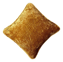Load image into Gallery viewer, Tache Velvet Dreams Melted Gold Plush Waves Cushion Covers / Euro Sham (JHW-852Y)