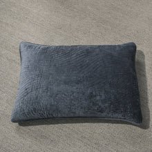 Load image into Gallery viewer, Tache Velvet Dreams Navy Blue Plush Waves Pillow Sham (JHW-852BL)