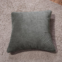 Load image into Gallery viewer, Tache Velvet Dreams Dark Taupe Plush Waves Cushion Covers / Euro Sham (JHW-852BR)
