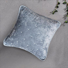 Load image into Gallery viewer, Tache Velvet Dreams Light Blue Plush Diamond Tufted Cushion Covers / Euro Sham (JHW-853LB)