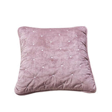Load image into Gallery viewer, Tache Velvet Dreams Purple Mauve Plush Diamond Tufted Cushion Covers / Euro Sham (JHW-853P)