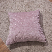 Load image into Gallery viewer, Tache Velvet Dreams Purple Mauve Plush Diamond Tufted Cushion Covers / Euro Sham (JHW-853P)