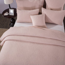 Load image into Gallery viewer, Tache Cotton Stone Washed Soothing Pastel Rustic Blush Pink Cushion Covers / Euro Sham (JHW-863)