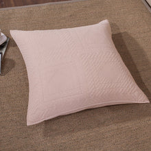 Load image into Gallery viewer, Tache Cotton Stone Washed Soothing Pastel Rustic Blush Pink Cushion Covers / Euro Sham (JHW-863)