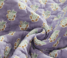 Load image into Gallery viewer, Tache Bohemian Night Flower Paisley Floral Navy Blue Pastel Cotton Patchwork Quilt Set (JHW-882)