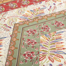 Load image into Gallery viewer, DaDa Bedding Botanical Cranberry Sage Chevron Floral Fitted Bed Sheet w/ Pillow Cases (JHW-924-Fitted)