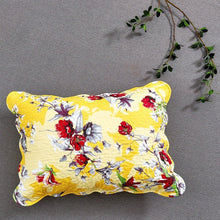 Load image into Gallery viewer, DaDa Bedding Sunshine Yellow Hummingbirds Floral Scalloped Pillow Sham 1-Piece (JHW-925)