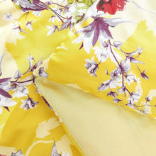 Load image into Gallery viewer, DaDa Bedding Sunshine Yellow Hummingbirds Floral Duvet Cover Set w/ Pillow Cases (JHW-925)