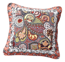 Load image into Gallery viewer, Tache Cotton Patchwork Paisley Floral Bohemian Mosaic Paradise Euro Sham (JHW-933)