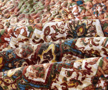 Load image into Gallery viewer, DaDa Bedding Rustic Earthy Cross Motif Folk Ogee Moroccan Scalloped Quilted Bedspread Set (JHW-944)