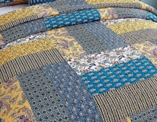 Load image into Gallery viewer, DaDa Bedding Honey Cove Garden Floral Paisley Cottage Patchwork Bedspread Set (JHW-957)