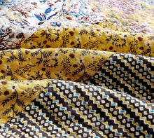 Load image into Gallery viewer, DaDa Bedding Honey Cove Garden Floral Paisley Cottage Patchwork Bedspread Set (JHW-957)