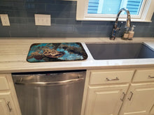 Load image into Gallery viewer, Golden Goliath Grouper Dish Drying Mat – Absorbent, Artistic Kitchen Essentials JMA2003DDM