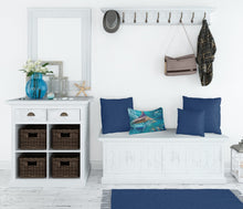 Load image into Gallery viewer, Liquid Metal Black Marlin Canvas Fabric Decorative Pillow JMA2005PW1216