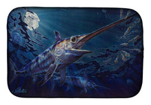 Load image into Gallery viewer, Prince Of Darkness Swordfish Dish Drying Mat – Absorbent, Artistic Kitchen Essentials JMA2006DDM