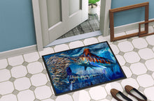 Load image into Gallery viewer, White Night White Marlin Doormat - 18x27 Decorative Floor Mat – Indoor/Outdoor Rug with Artistic Flair JMA2008MAT