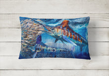 Load image into Gallery viewer, White Night White Marlin Canvas Fabric Decorative Pillow JMA2008PW1216