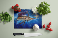 Load image into Gallery viewer, Majesty Sailfish Glass Cutting Boards – Durable, Decorative Kitchen Art Large JMA2010LCB