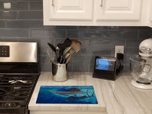 Load image into Gallery viewer, Wide Open Sailfish Glass Cutting Boards – Durable, Decorative Kitchen Art Large JMA2011LCB
