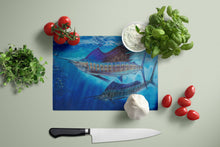 Load image into Gallery viewer, Wide Open Sailfish Glass Cutting Boards – Durable, Decorative Kitchen Art Large JMA2011LCB