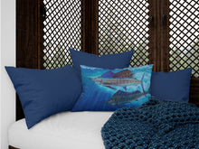 Load image into Gallery viewer, Wide Open Sailfish Canvas Fabric Decorative Pillow JMA2011PW1216