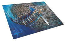 Load image into Gallery viewer, Striped Gem Striped Marlin Glass Cutting Boards – Durable, Decorative Kitchen Art Large JMA2014LCB