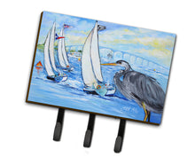 Load image into Gallery viewer, Blue Heron Sailboats Dog River Bridge Leash or Key Holder JMK1001TH68