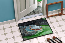 Load image into Gallery viewer, Blue Alligator Doormat - 24x36 Decorative Floor Mat – Indoor/Outdoor Rug with Artistic Flair JMK1003JMAT