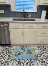 Load image into Gallery viewer, Sailboats and Middle Bay Lighthouse Machine Washable Memory Foam Mat JMK1005RUG