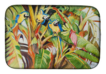 Load image into Gallery viewer, Three Blue Parrots Dish Drying Mat – Absorbent, Artistic Kitchen Essentials JMK1010DDM
