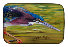 Load image into Gallery viewer, Green Heron Dish Drying Mat – Absorbent, Artistic Kitchen Essentials JMK1016DDM