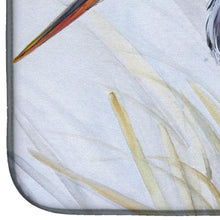 Load image into Gallery viewer, Blue Heron Frog hunting Dish Drying Mat – Absorbent, Artistic Kitchen Essentials JMK1017DDM
