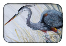 Load image into Gallery viewer, Blue Heron Frog hunting Dish Drying Mat – Absorbent, Artistic Kitchen Essentials JMK1017DDM