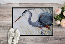 Load image into Gallery viewer, Blue Heron Frog hunting Doormat - 24x36 Decorative Floor Mat – Indoor/Outdoor Rug with Artistic Flair JMK1017JMAT