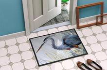 Load image into Gallery viewer, Blue Heron Frog hunting Doormat - 24x36 Decorative Floor Mat – Indoor/Outdoor Rug with Artistic Flair JMK1017JMAT