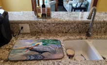 Load image into Gallery viewer, Pelican Bay Dish Drying Mat – Absorbent, Artistic Kitchen Essentials JMK1019DDM
