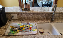 Load image into Gallery viewer, Spring Birds Dish Drying Mat – Absorbent, Artistic Kitchen Essentials JMK1024DDM
