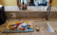 Load image into Gallery viewer, Boat Race Dish Drying Mat – Absorbent, Artistic Kitchen Essentials JMK1029DDM
