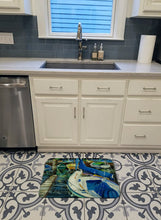Load image into Gallery viewer, Night on the Docks Sailboat Machine Washable Memory Foam Mat JMK1031RUG