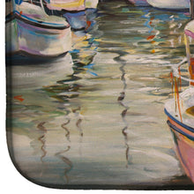 Load image into Gallery viewer, Black Sails Sailboat Dish Drying Mat – Absorbent, Artistic Kitchen Essentials JMK1032DDM