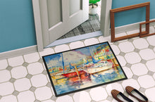 Load image into Gallery viewer, Three Boats Sailboats Doormat - 24x36 Decorative Floor Mat – Indoor/Outdoor Rug with Artistic Flair JMK1034JMAT
