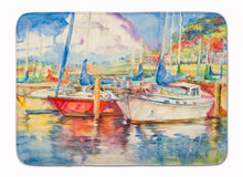 Load image into Gallery viewer, Three Boats Sailboats Machine Washable Memory Foam Mat JMK1034RUG