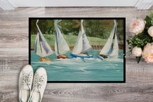 Load image into Gallery viewer, Sailboats on the bay Doormat - 24x36 Decorative Floor Mat – Indoor/Outdoor Rug with Artistic Flair JMK1035JMAT