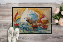 Load image into Gallery viewer, Buzzards Sailboat Race Doormat - 24x36 Decorative Floor Mat – Indoor/Outdoor Rug with Artistic Flair JMK1037JMAT