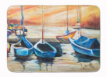 Load image into Gallery viewer, Beach View with Sailboats Machine Washable Memory Foam Mat JMK1038RUG