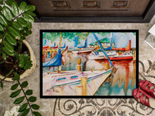 Load image into Gallery viewer, Sailboats at the Gazebo Doormat - 24x36 Decorative Floor Mat – Indoor/Outdoor Rug with Artistic Flair JMK1043JMAT